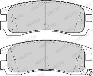 Necto FD6763A - Комплект спирачно феродо, дискови спирачки vvparts.bg