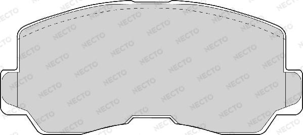 Necto FD6704A - Комплект спирачно феродо, дискови спирачки vvparts.bg