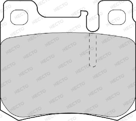 Necto FD6706A - Комплект спирачно феродо, дискови спирачки vvparts.bg