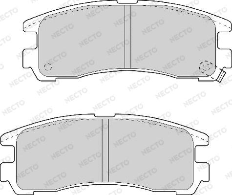 Necto FD6701A - Комплект спирачно феродо, дискови спирачки vvparts.bg