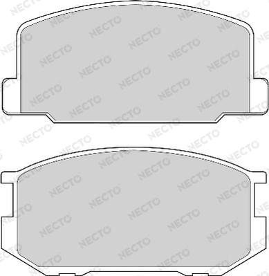 Necto FD6703A - Комплект спирачно феродо, дискови спирачки vvparts.bg