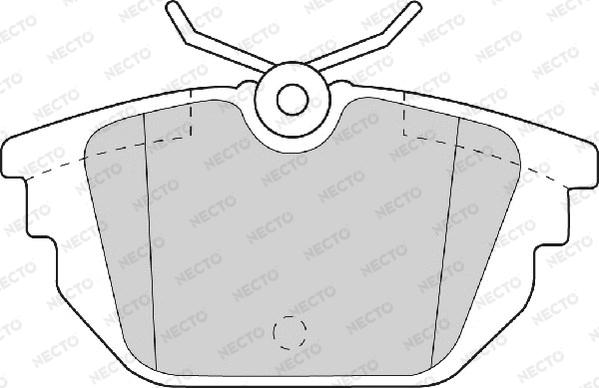 Necto FD6714A - Комплект спирачно феродо, дискови спирачки vvparts.bg