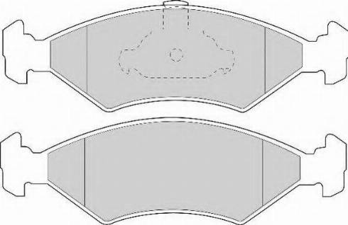 Necto FD6711N - Комплект спирачно феродо, дискови спирачки vvparts.bg