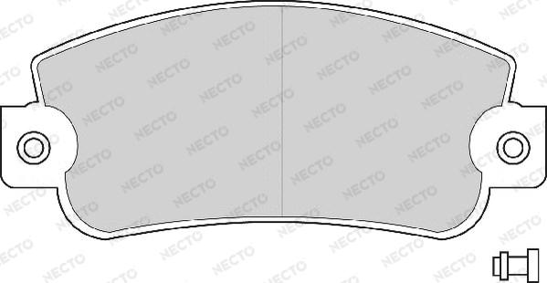 Necto FD671A - Комплект спирачно феродо, дискови спирачки vvparts.bg