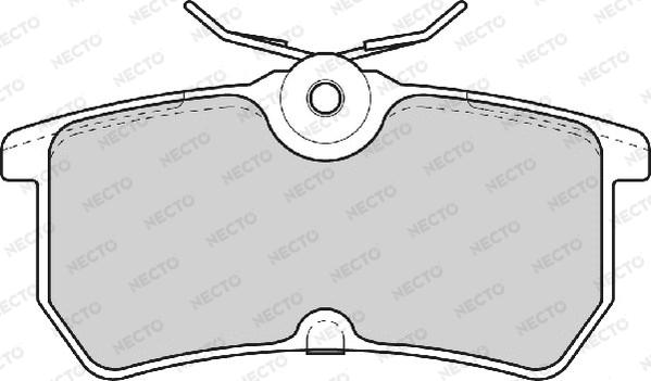 Necto FD6785A - Комплект спирачно феродо, дискови спирачки vvparts.bg