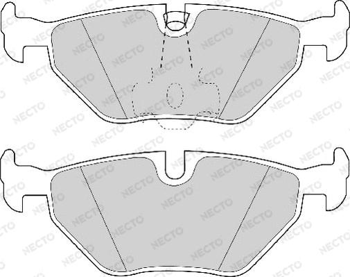 Necto FD6739A - Комплект спирачно феродо, дискови спирачки vvparts.bg