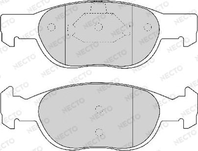 Necto FD6730A - Комплект спирачно феродо, дискови спирачки vvparts.bg