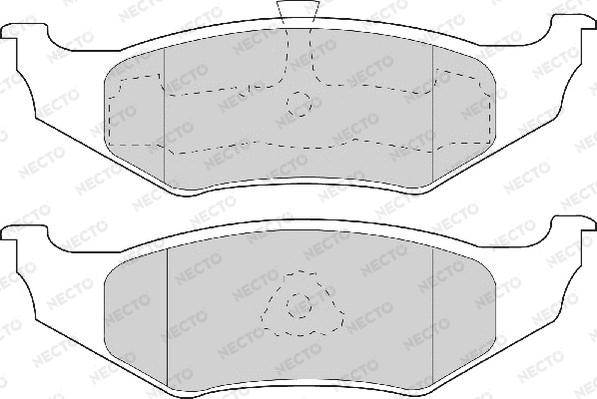 Necto FD6723A - Комплект спирачно феродо, дискови спирачки vvparts.bg