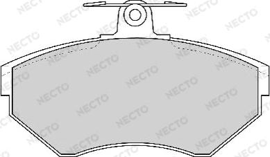Necto FD6777A - Комплект спирачно феродо, дискови спирачки vvparts.bg
