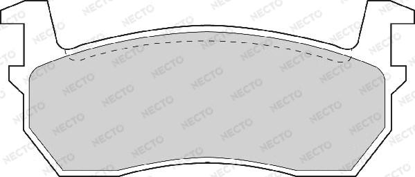 Necto FD891A - Комплект спирачно феродо, дискови спирачки vvparts.bg