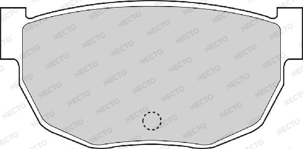 Necto FD898A - Комплект спирачно феродо, дискови спирачки vvparts.bg
