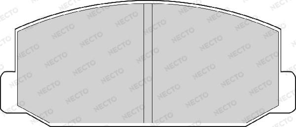 Necto FD847A - Комплект спирачно феродо, дискови спирачки vvparts.bg