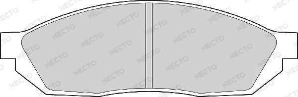 Necto FD854A - Комплект спирачно феродо, дискови спирачки vvparts.bg