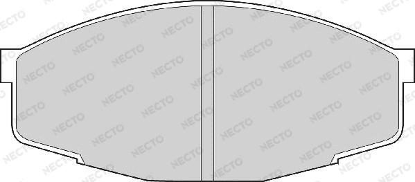 Necto FD853A - Комплект спирачно феродо, дискови спирачки vvparts.bg