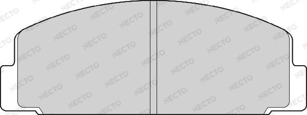 Necto FD869A - Комплект спирачно феродо, дискови спирачки vvparts.bg