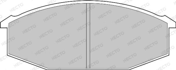 Necto FD865V - Комплект спирачно феродо, дискови спирачки vvparts.bg