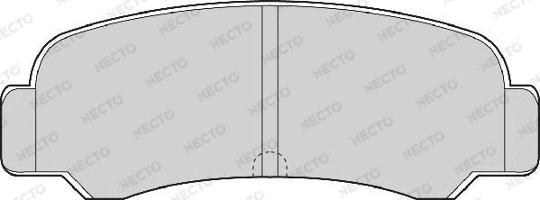 Necto FD862A - Комплект спирачно феродо, дискови спирачки vvparts.bg