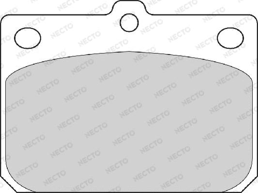 Necto FD809A - Комплект спирачно феродо, дискови спирачки vvparts.bg