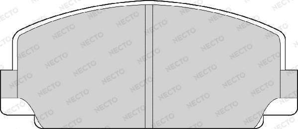 Necto FD804A - Комплект спирачно феродо, дискови спирачки vvparts.bg