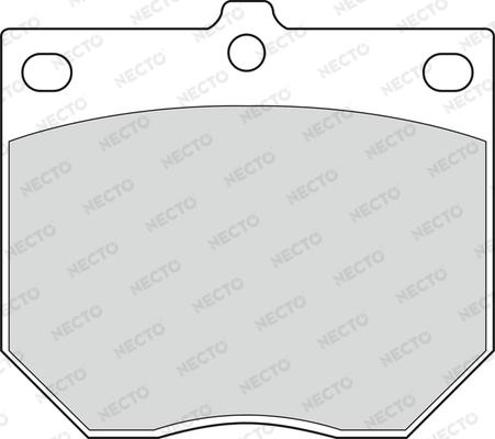 Necto FD805A - Комплект спирачно феродо, дискови спирачки vvparts.bg