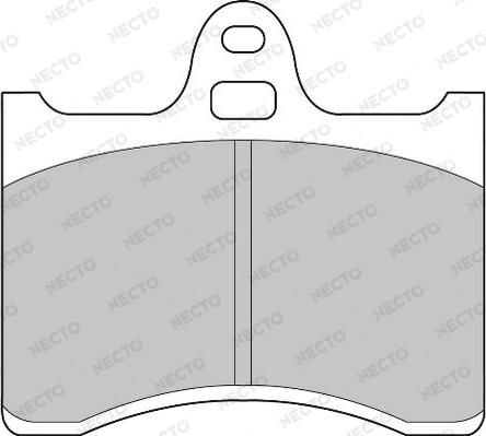 Necto FD816A - Комплект спирачно феродо, дискови спирачки vvparts.bg