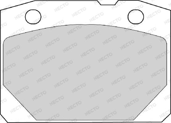 Necto FD810A - Комплект спирачно феродо, дискови спирачки vvparts.bg