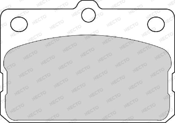 Necto FD812A - Комплект спирачно феродо, дискови спирачки vvparts.bg