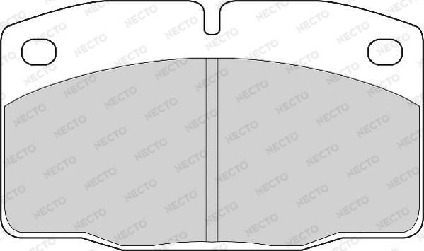 Necto FD817A - Комплект спирачно феродо, дискови спирачки vvparts.bg