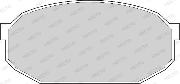 Necto FD880A - Комплект спирачно феродо, дискови спирачки vvparts.bg