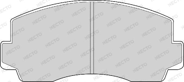 Necto FD881A - Комплект спирачно феродо, дискови спирачки vvparts.bg