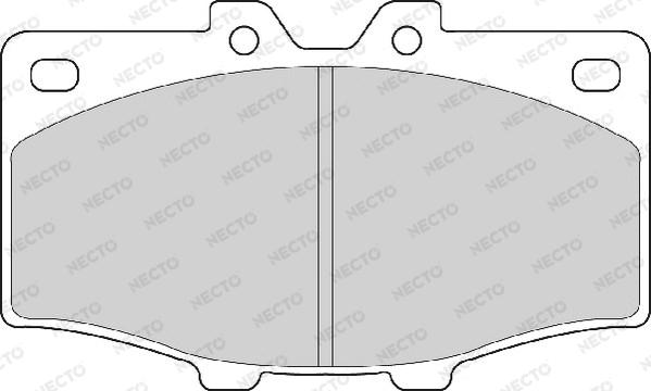 Necto FD882A - Комплект спирачно феродо, дискови спирачки vvparts.bg