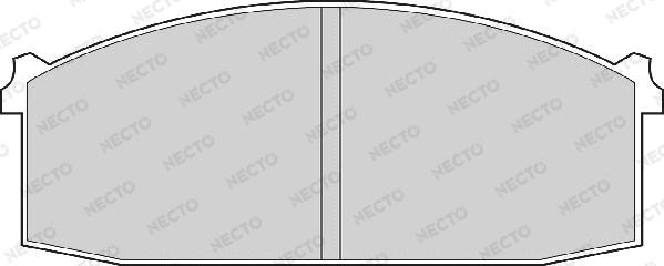 Necto FD838A - Комплект спирачно феродо, дискови спирачки vvparts.bg