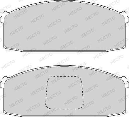 Necto FD874A - Комплект спирачно феродо, дискови спирачки vvparts.bg