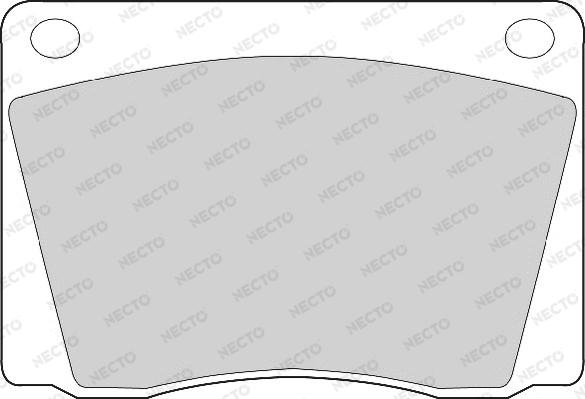 Necto FD244A - Комплект спирачно феродо, дискови спирачки vvparts.bg
