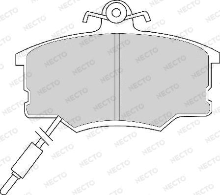 Necto FD2410A - Комплект спирачно феродо, дискови спирачки vvparts.bg
