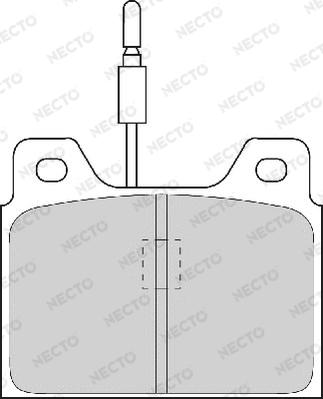 Necto FD254A - Комплект спирачно феродо, дискови спирачки vvparts.bg