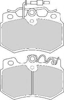 Necto FD250N - Комплект спирачно феродо, дискови спирачки vvparts.bg