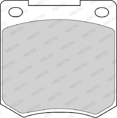 Necto FD257A - Комплект спирачно феродо, дискови спирачки vvparts.bg