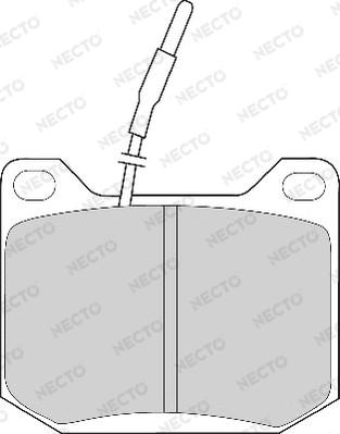 Necto FD265A - Комплект спирачно феродо, дискови спирачки vvparts.bg