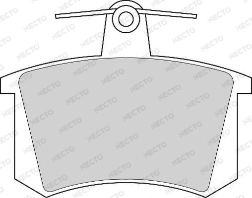 Necto FD262A - Комплект спирачно феродо, дискови спирачки vvparts.bg
