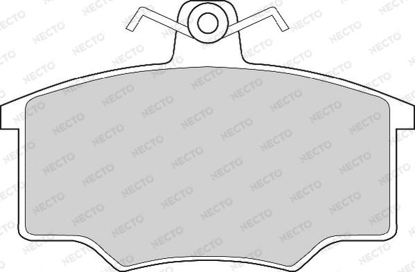 Necto FD267A - Комплект спирачно феродо, дискови спирачки vvparts.bg