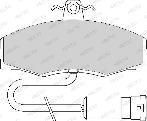 Necto FD215A - Комплект спирачно феродо, дискови спирачки vvparts.bg