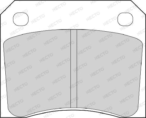 Necto FD216A - Комплект спирачно феродо, дискови спирачки vvparts.bg