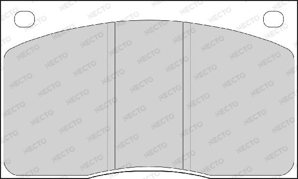 Necto FD210A - Комплект спирачно феродо, дискови спирачки vvparts.bg