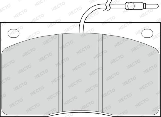 Necto FD211V - Комплект спирачно феродо, дискови спирачки vvparts.bg