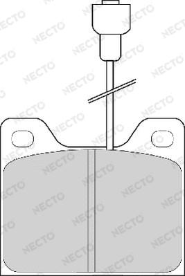 Necto FD223A - Комплект спирачно феродо, дискови спирачки vvparts.bg