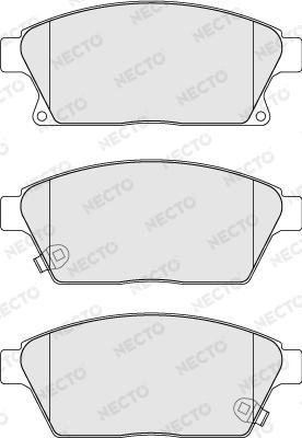 Necto FD7456A - Комплект спирачно феродо, дискови спирачки vvparts.bg