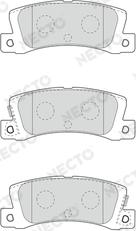 Necto FD7461A - Комплект спирачно феродо, дискови спирачки vvparts.bg