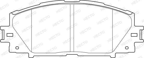 Necto FD7483A - Комплект спирачно феродо, дискови спирачки vvparts.bg