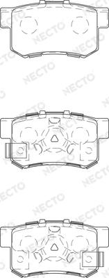 Necto FD7430A - Комплект спирачно феродо, дискови спирачки vvparts.bg